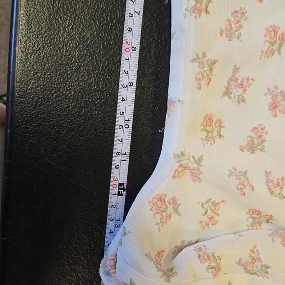 Vintage Summer Retro Floral Print High-Waisted Bermuda Flowy Shorts Culottes Whi - Picture 8 of 9